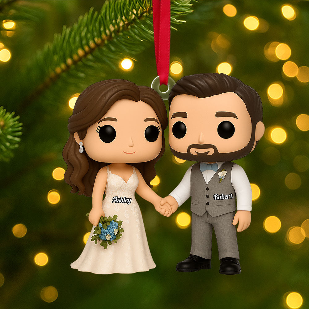 Cartoon Wedding Ornament - Custom Photo Gifts For Couple 05pgti040925-Homacus