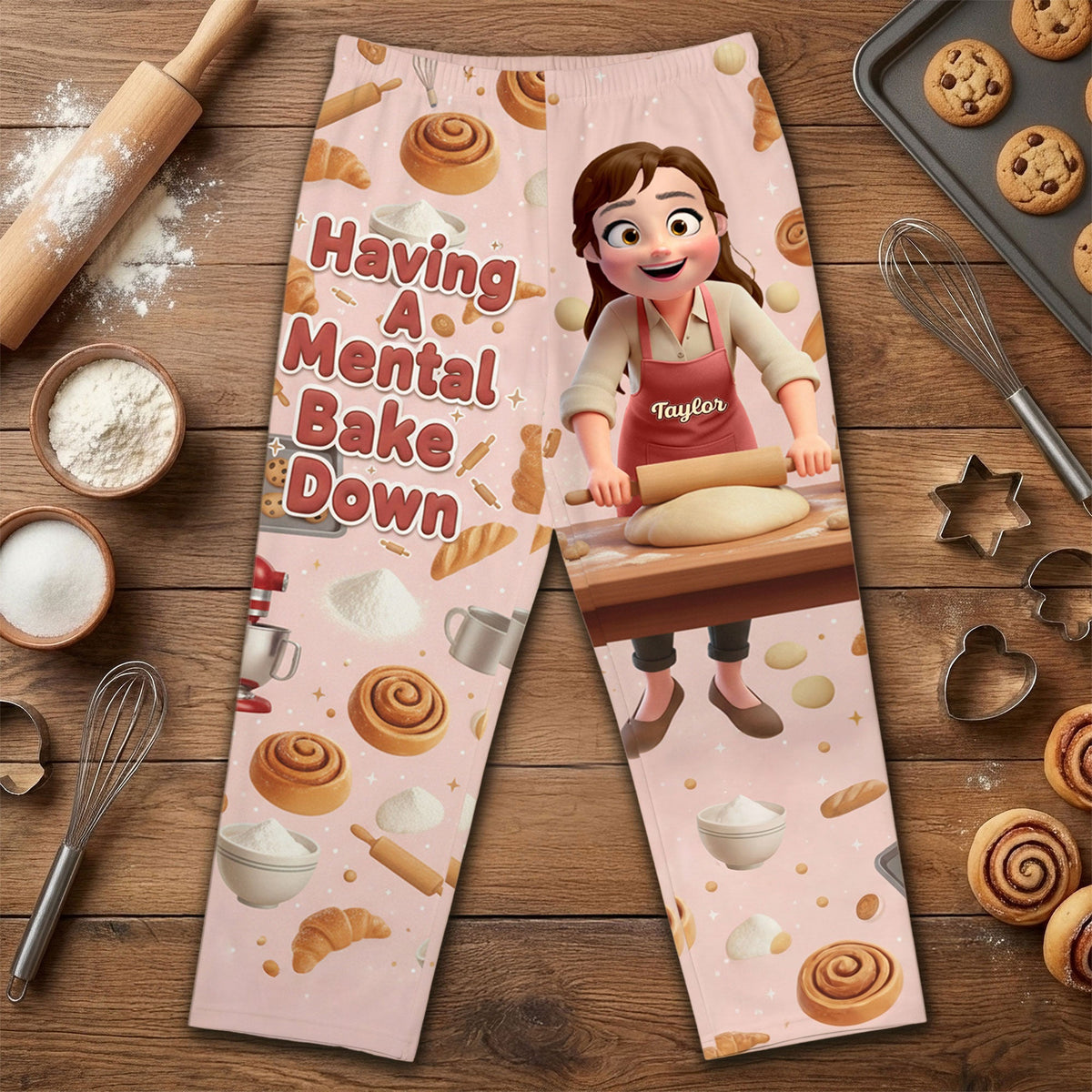 Baker Girl Pajama Pants - Personalized Gift For Baking Lover Pajama Pant 05NATI130126-Homacus