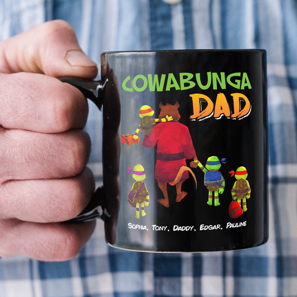 Personalized Gifts For Dad Coffee Mug Dad With Kids-Homacus