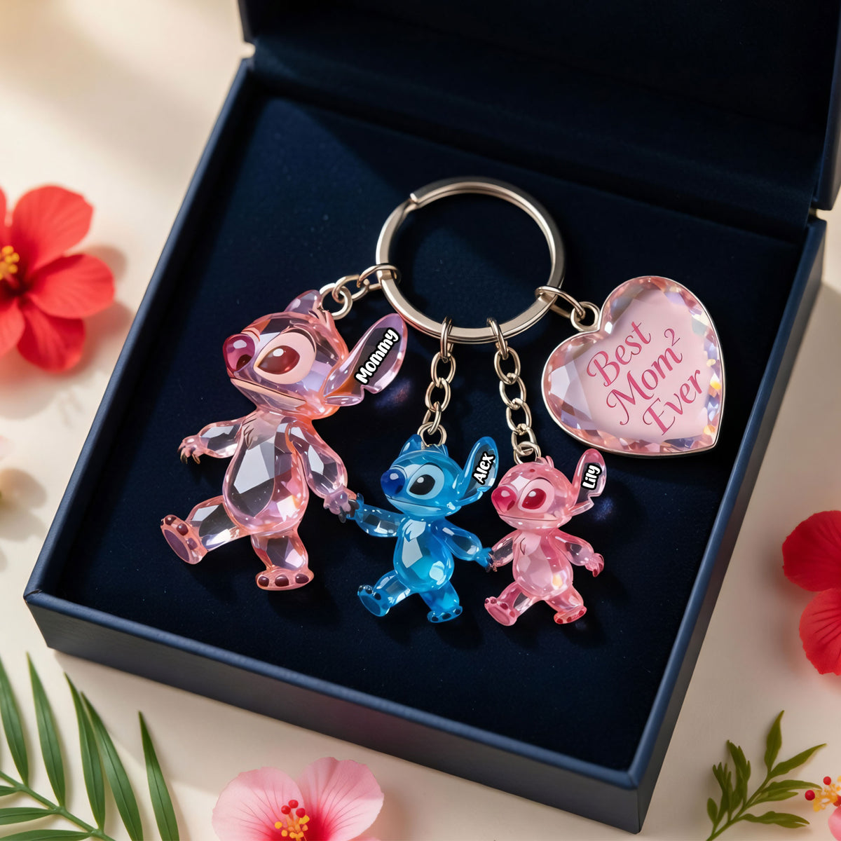 Lovely Mom Acrylic Tag Keychain - Personalized Gifts For Moms 01tgti140426-Homacus