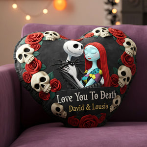 Skeleton Couples Pillow - Personalized Gifts For Couples 02HUTI111125-Homacus