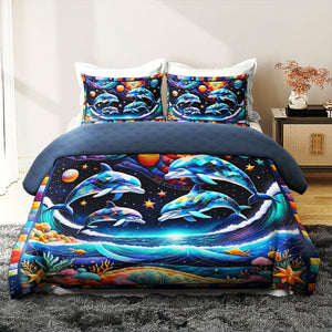 Gifts For Dolphin Lover Quilt Bed Set 044huti220125-Homacus