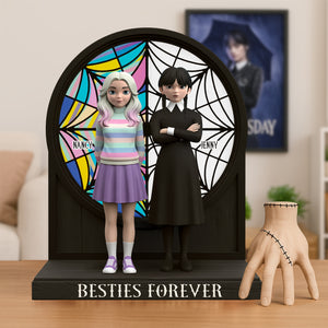 Horror Besties Plaque - Personalized Gifts For Besties 03nati280725-Homacus