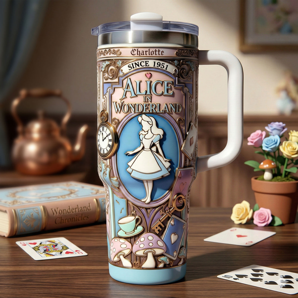 Fantasy Story Girl Tumbler - Personalized Gifts For Fantasy Lover Travel Tumbler 03OHTI020326-Homacus