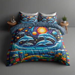 Gifts For Dolphin Lover Quilt Bed Set 043huti220125-Homacus