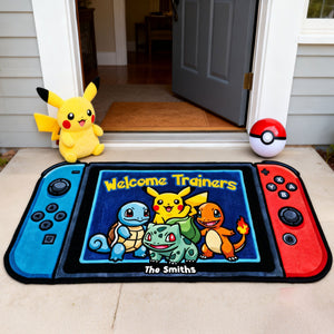 Retro Gamer Welcome Doormat - Personalized Gift For Family 02NATI290126-Homacus