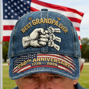 USA 250th Anniversary Classic Cap - Personalized Gifts For Grandpa 06nati280226-Homacus