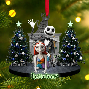 Mischievous Spooky Couple Christmas Ornament, Personalized Gifts For Couple 03qhti190925-Homacus