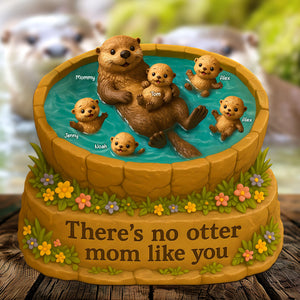 Otter Mom Plaque - Personalized Gifts For Mom 01toti180425-Homacus