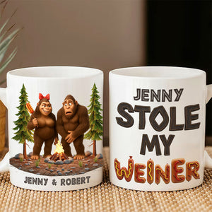 Funny Bigfoot Couple Coffee Mug - Personalized Gifts For Couple 04ohti110625-Homacus