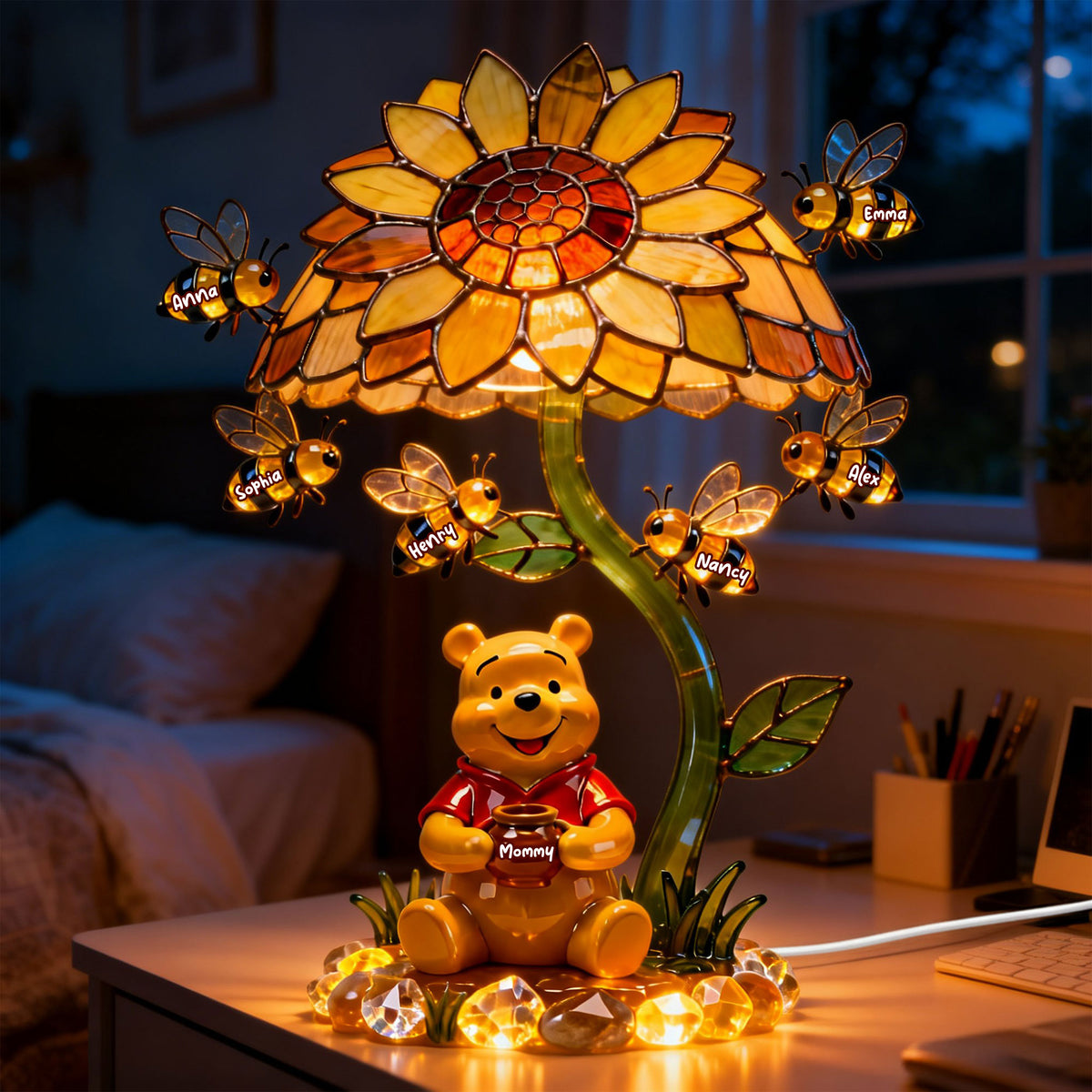 Honey Mom Acrylic Light Box Personalized Gifts For Mom 02NATI060226-Homacus