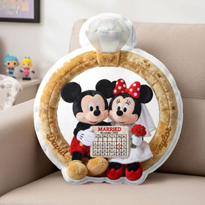 Wedding Couple Custom Shape Pillow - Personalized Gifts For Couples 05ohti101225-Homacus