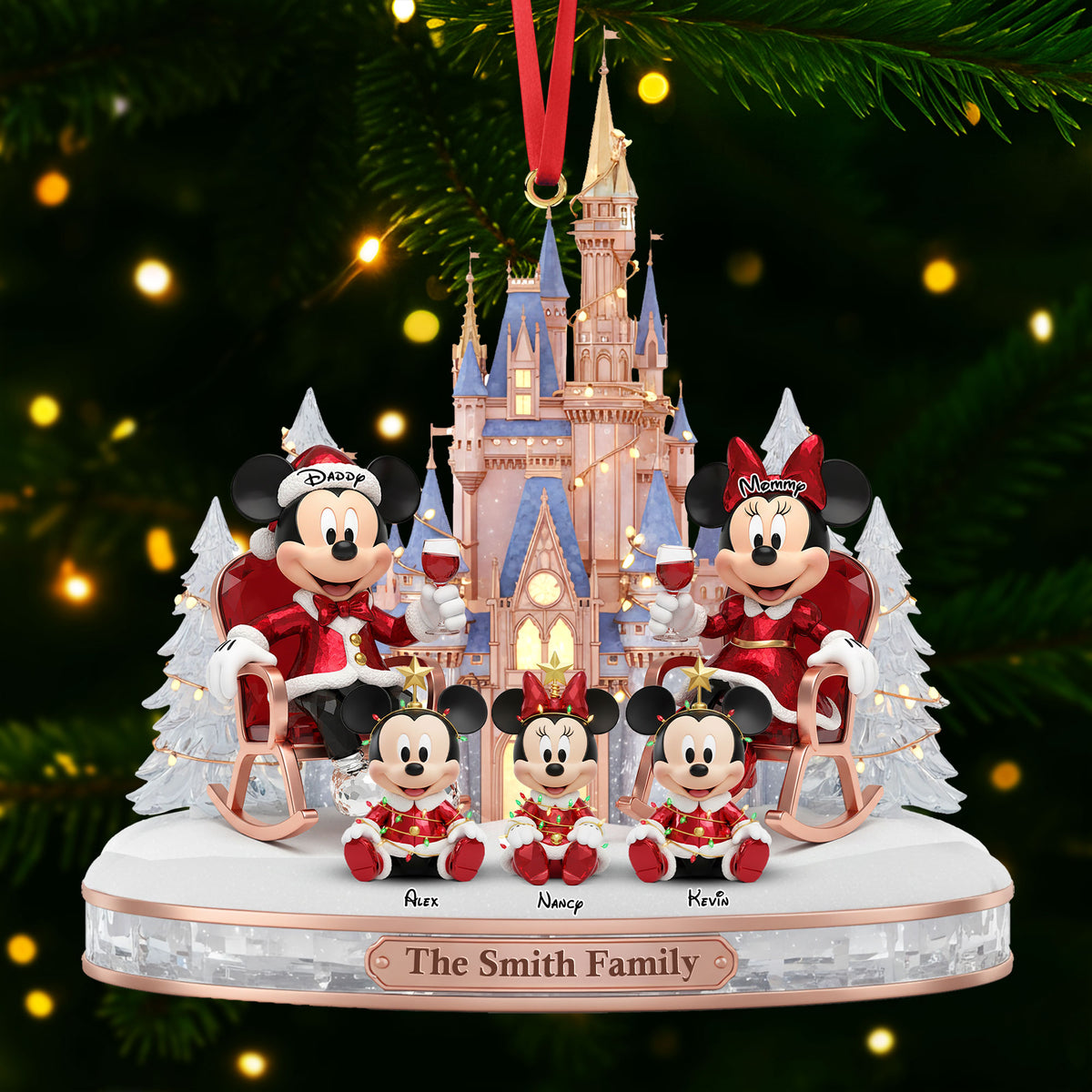 Family Ornament - Personalized Gift For Family Christmas Ornament 05OHTI171025-Homacus