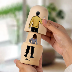 Sci-fi Theme Family Nesting Dolls - Personalized Gifts For Family Wooden Nesting Dolls 01QHHU90426HH-Homacus