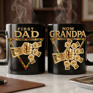 First Dad Now Grandpa Magic Mug - Personalized Gifts For Dads 03huti220526-Homacus