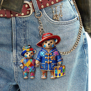 Personalized Gifts For Autism Mom Keychain, Mama Bear 04tgti220325-Homacus