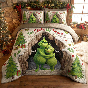 Personalized Christmas Gifts For Couple Quilt Bedding Set 02tgti241125-Homacus
