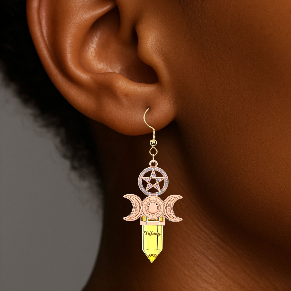 Witch Acrylic Earrings - Personalized Gifts For Witch Lovers 02nati180725-Homacus