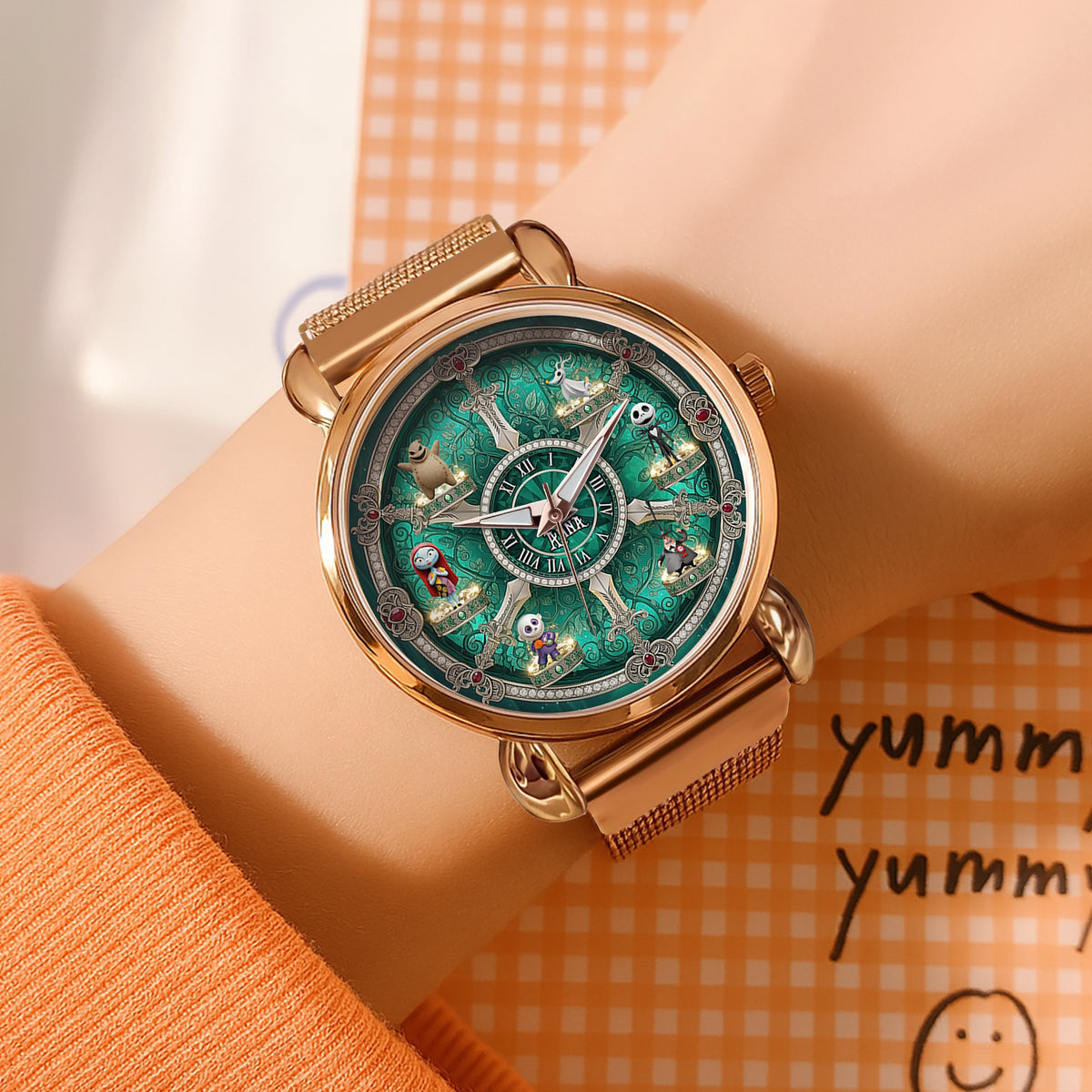 Gothic Characters Quartz Watch - Personalized Gifts For Horror Lovers 01tgti250725-Homacus