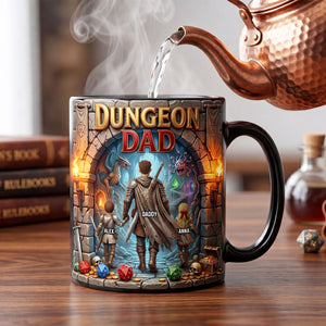 Adventure Underground Dad Magic Coffee Mug - Personalized Gifts For Father's Day Magic Mug 02NATI290426-Homacus