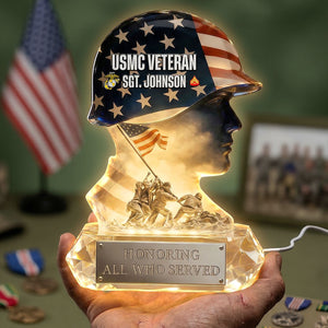 Proud Military Spirit Led Light - Personalized Gifts For Veterans 04QHTI180326-Homacus