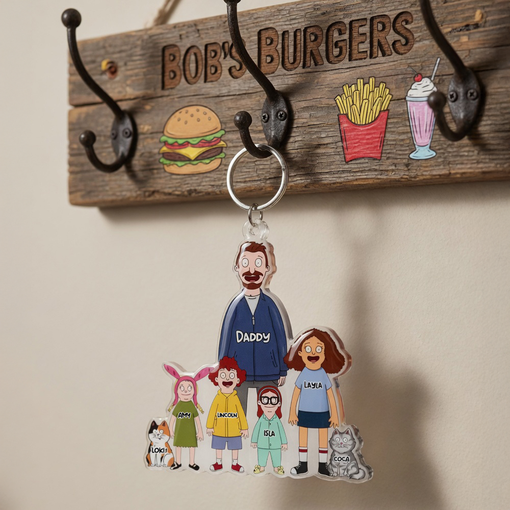 Personalized Gifts For Dad Keychain 011qhhu040325hg-Homacus