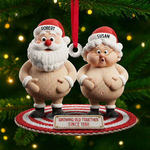 Naughty Old Couple Ornament - Personalized Gifts For Couple 02ohti091025-Homacus