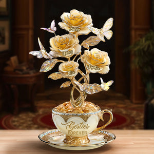 Flower Bestie Plaque - Personalized Gifts For Besties 01tgti200525-Homacus