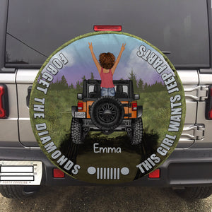 Personalized Gifts For Girl Tire Cover Car Girl In Forest 03HUDC110624HN-Homacus