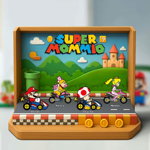 Personalized Gifts For Mom Acrylic Plaque Best Racing Mama 031NATI140425-Homacus