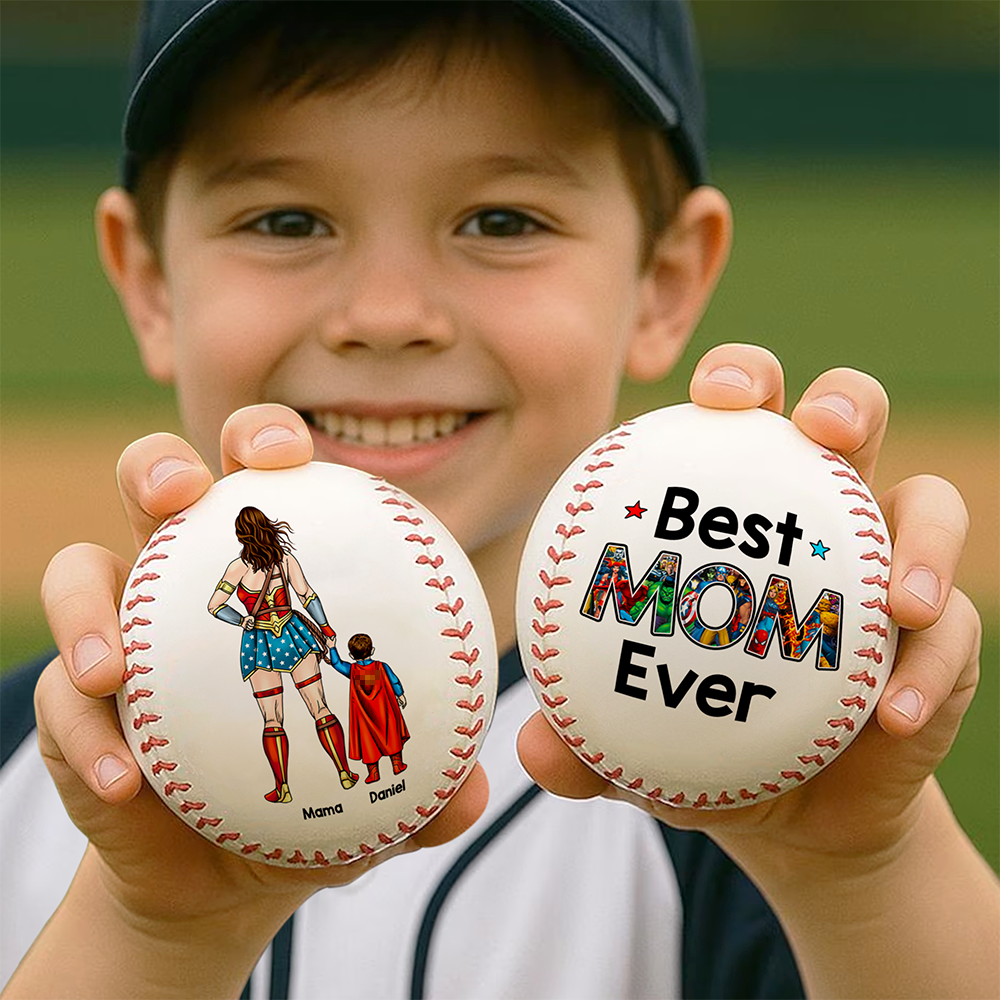 Powerful Mom And Kids Baseball - Personalized Gift For Mother's Day Baseball 01ACHU240426PA-Homacus
