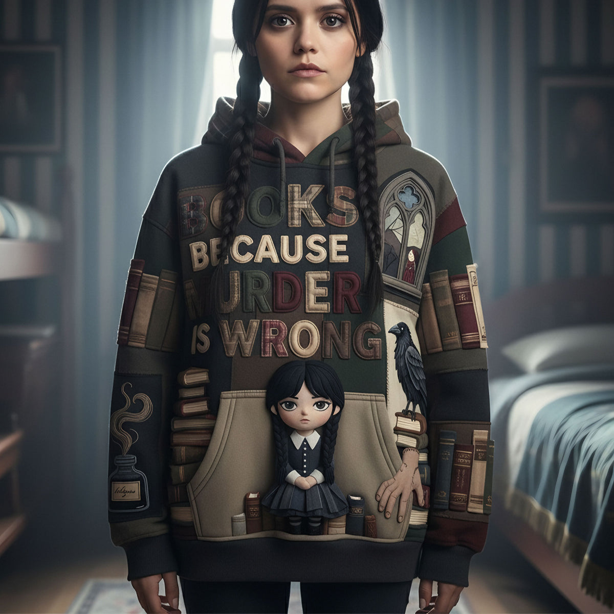 Because Murder Is Wrong 3D Shirt - Personalized Gifts For Book Lovers 04pati281125-Homacus