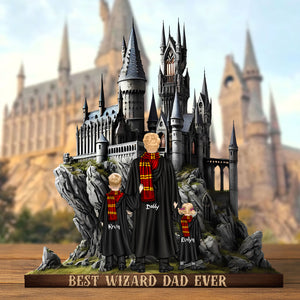 Wizard Dad Plaque - Personalized Gifts For Dad 05xqti020525-Homacus