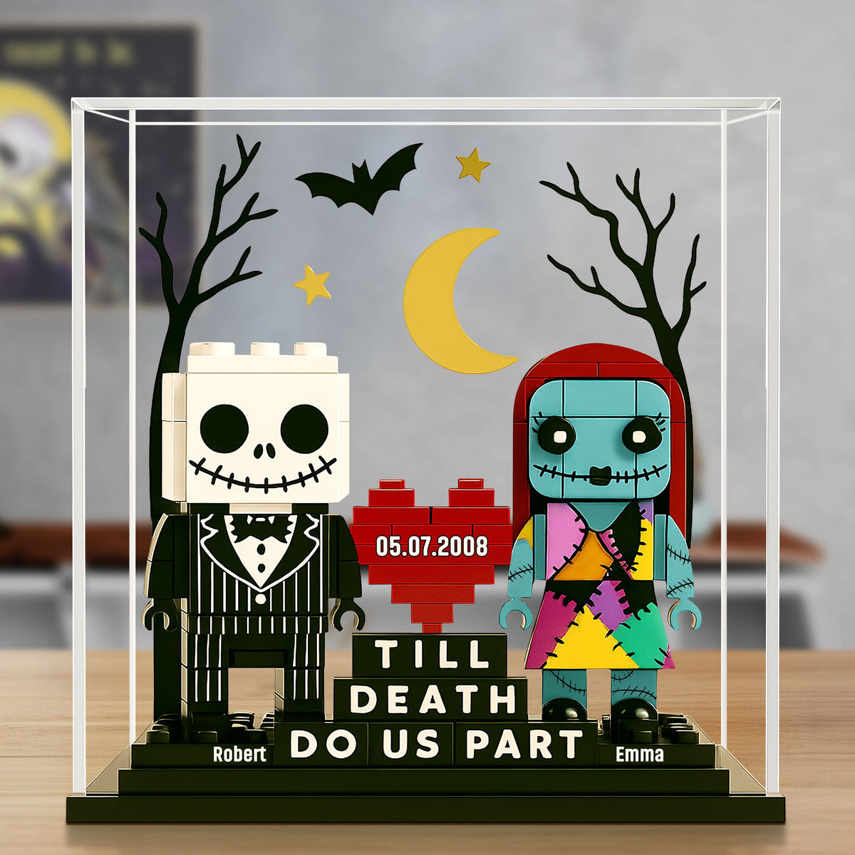 Horror Couple Plaque - Personalized Gifts For Couple 05nati290525-Homacus