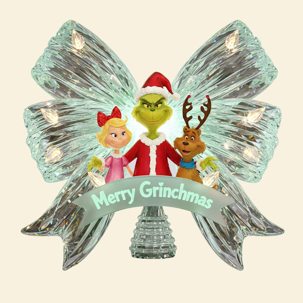 Cute Green Characters Tree Topper - Gifts For Christmas 01PATI211125-Homacus