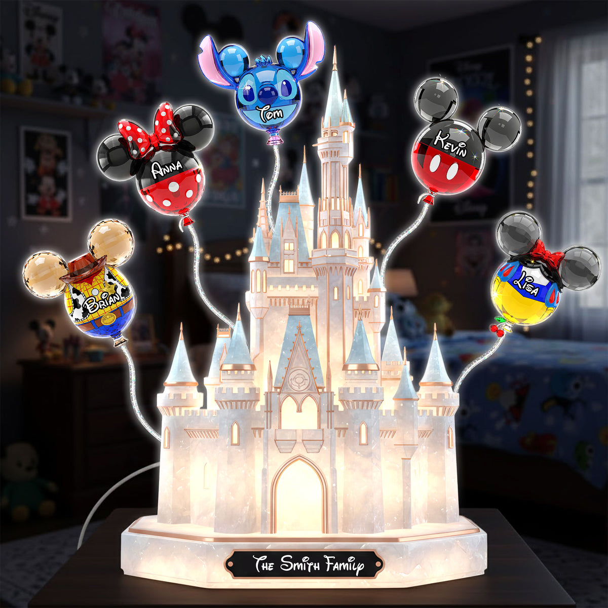 Family Bubble Acrylic Light Box - Personalized Gifts For Family 01ohti021225-Homacus