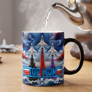 Mom Custom Fighter Jet Coffee Mug - Personalized Gifts For Mother's Day Magic Mug 02OHTI200426-Homacus