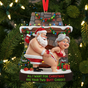 Naughty Old Gnome Couple Ornament - Personalized Gifts For Couple 03ohti230925-Homacus
