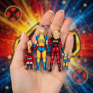 Personalized Gifts For Family Keychain 041qhhu060325pa-Homacus