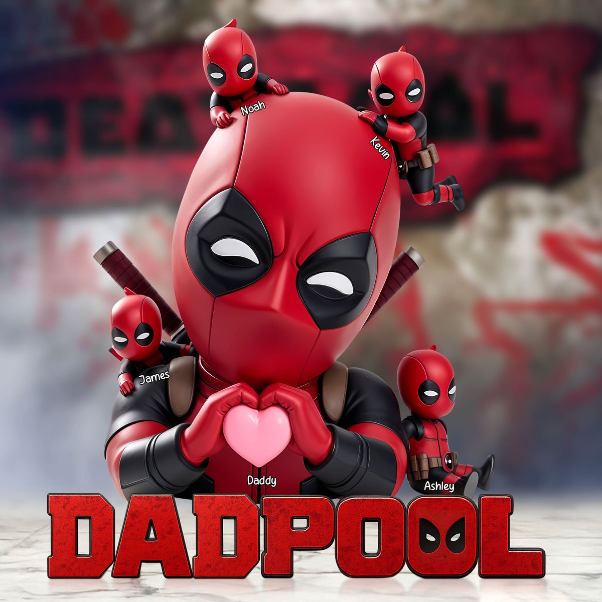 Heroic Christmas For Dad – Personalized Acrylic Keepsake With Kids' Names 02NATI030525-Homacus