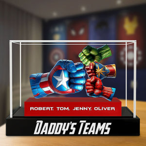 Super Fist Bump Dad Plaque - Personalized Gifts For Dad 02ohti150525-Homacus