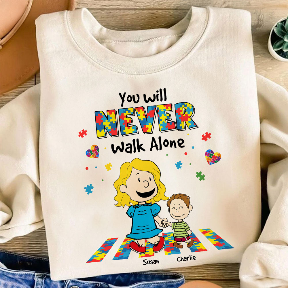 Personalized Gifts For Autism Awareness Shirt Cartoon Parent And Kids 02KATI190225HH-Homacus