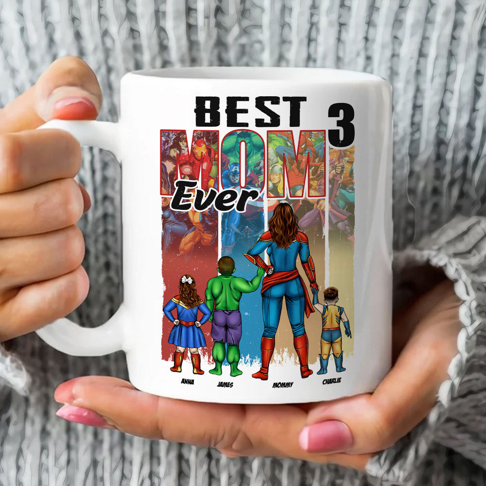 Personalized Gifts For Super Mom Coffee Mug Best Mom Ever 04OHTI190325PA-Homacus