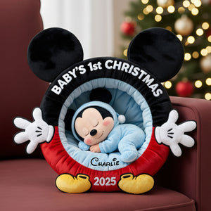 Cute Newborn Baby Custom Shape Pillow, Personalized Gifts For Newborn Baby 02QHTI121125