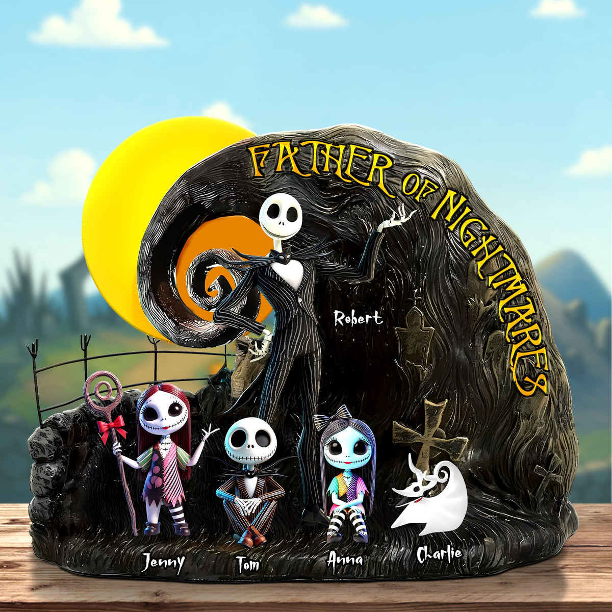 Personalized Gifts For Dad Plaque Father Of Nightmares 03ohti120425-Homacus