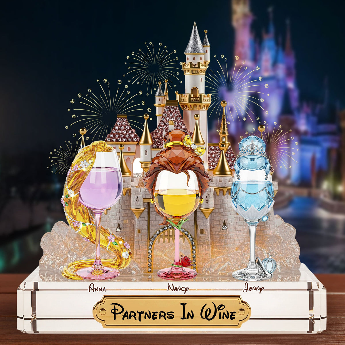 Drink Princess Besties Plaque - Personalized Gifts For Besties 04nati020625-Homacus