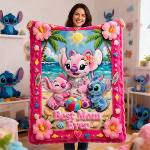 Best Mom Ever Blanket - Personalized Gifts For Moms 02tyti100426-Homacus