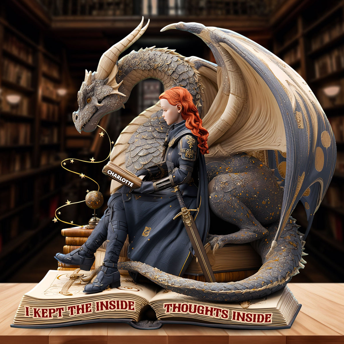 Book Lover Plaque - Personalized Gifts For Book Lovers 05tgti170525-Homacus