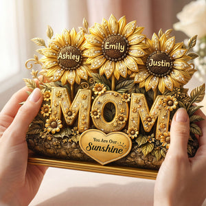 You Are Our Sunshine Acrylic Plaque - Personalized Gifts For Mother's Day 02TOTI030326-Homacus