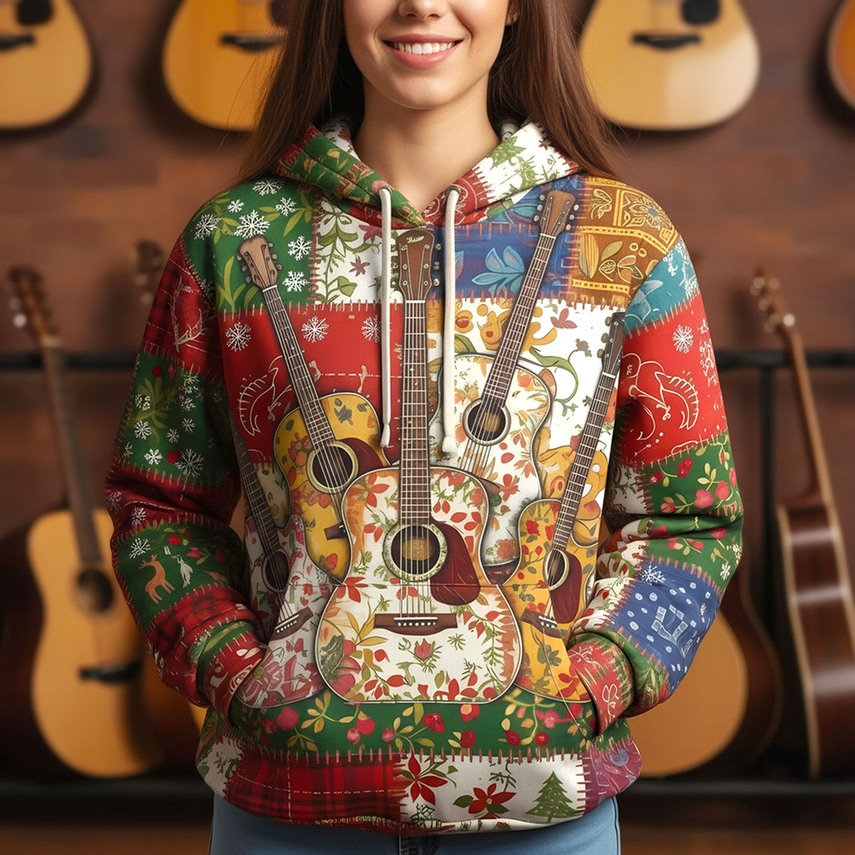 Guitar 3D Hoodie - Personalized Gifts For Guitar Lovers 03TGTI181125-Homacus